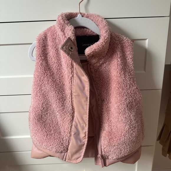 Imoga pink furry girls vest 4